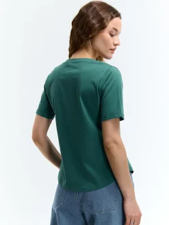 GATE Bawełniana koszulka| Koszulki I Topy·Koszulki