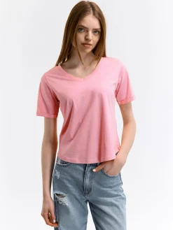 GATE Bawełniana koszulka| Koszulki I Topy·Koszulki