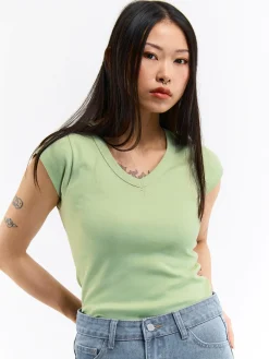 GATE Bawełniana koszulka| Koszulki I Topy·Koszulki