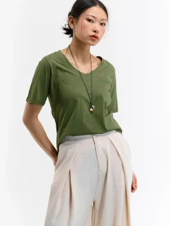 GATE Bawełniana koszulka| Koszulki I Topy·Koszulki