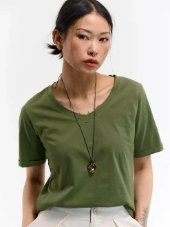 GATE Bawełniana koszulka| Koszulki I Topy·Koszulki