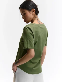 GATE Bawełniana koszulka| Koszulki I Topy·Koszulki