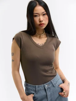 GATE Bawełniana koszulka| Koszulki I Topy·Koszulki