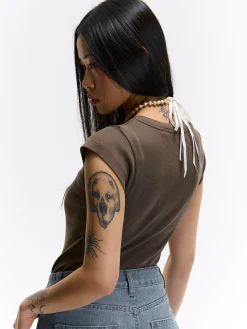 GATE Bawełniana koszulka| Koszulki I Topy·Koszulki