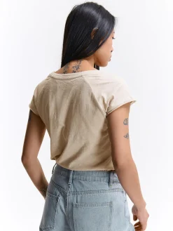 GATE Bawełniana koszulka| Koszulki I Topy·Koszulki