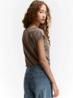 GATE Bawełniana koszulka| Koszulki I Topy·Koszulki