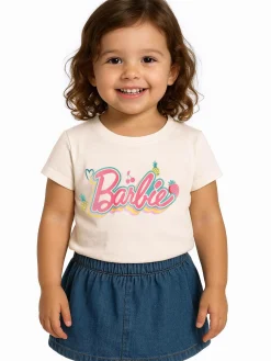 GATE Bawełniana koszulka Barbie|Dzieci Dziewczynki·Koszulki I Topy