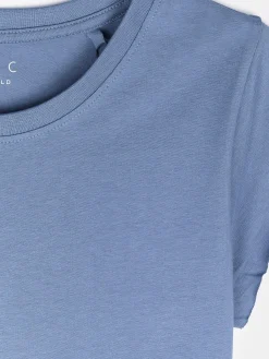 GATE Bawełniana koszulka basic z niewykończonym brzegiem| Koszulki I Topy·Koszulki