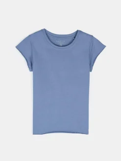 GATE Bawełniana koszulka basic z niewykończonym brzegiem| Koszulki I Topy·Koszulki