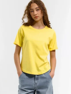 GATE Bawełniana koszulka basic z krótkim rękawem| Koszulki I Topy·Koszulki