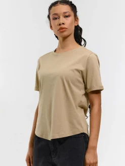 GATE Bawełniana koszulka basic z krótkim rękawem| Koszulki I Topy·Koszulki