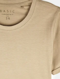 GATE Bawełniana koszulka basic z krótkim rękawem| Koszulki I Topy·Koszulki