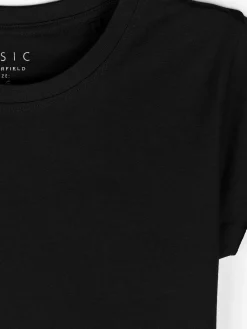 GATE Bawełniana koszulka basic z niewykończonym brzegiem| Koszulki I Topy·Koszulki