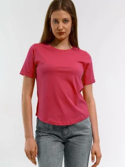 GATE Bawełniana koszulka basic z krótkim rękawem| Koszulki I Topy·Koszulki