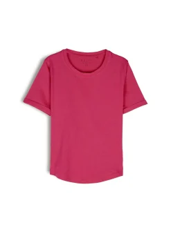 GATE Bawełniana koszulka basic z krótkim rękawem| Koszulki I Topy·Koszulki