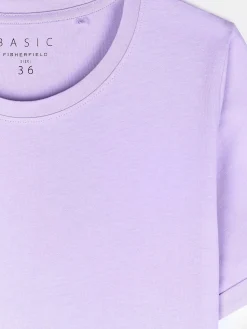 GATE Bawełniana koszulka basic z krótkim rękawem| Koszulki I Topy·Koszulki