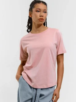 GATE Bawełniana koszulka basic z krótkim rękawem| Koszulki I Topy·Koszulki