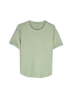 GATE Bawełniana koszulka basic z krótkim rękawem| Koszulki I Topy·Koszulki