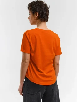 GATE Bawełniana koszulka basic z krótkim rękawem| Koszulki I Topy·Koszulki