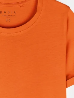 GATE Bawełniana koszulka basic z krótkim rękawem| Koszulki I Topy·Koszulki