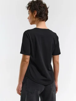 GATE Bawełniana koszulka basic z krótkim rękawem| Koszulki I Topy·Koszulki