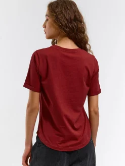 GATE Bawełniana koszulka basic z krótkim rękawem| Koszulki I Topy·Koszulki