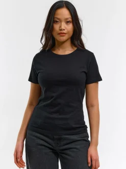 GATE Bawełniana koszulka basic z krótkim rękawem| Koszulki I Topy·Koszulki