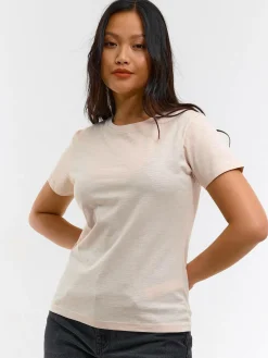 GATE Bawełniana koszulka basic z krótkim rękawem| Koszulki I Topy·Koszulki