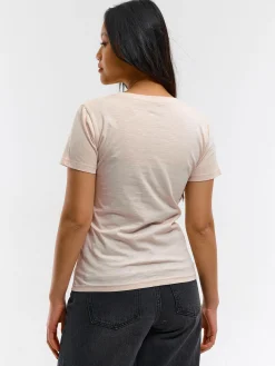 GATE Bawełniana koszulka basic z krótkim rękawem| Koszulki I Topy·Koszulki