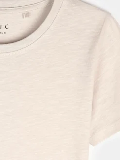 GATE Bawełniana koszulka basic z krótkim rękawem| Koszulki I Topy·Koszulki