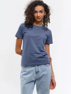 GATE Bawełniana koszulka basic z krótkim rękawem| Koszulki I Topy·Koszulki