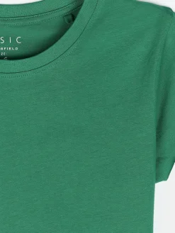 GATE Bawełniana koszulka basic z niewykończonym brzegiem| Koszulki I Topy·Koszulki