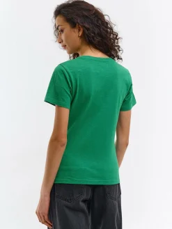 GATE Bawełniana koszulka basic z krótkim rękawem| Koszulki I Topy·Koszulki