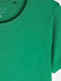 GATE Bawełniana koszulka basic z krótkim rękawem| Koszulki I Topy·Koszulki