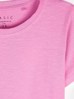 GATE Bawełniana koszulka basic z krótkim rękawem| Koszulki I Topy·Koszulki