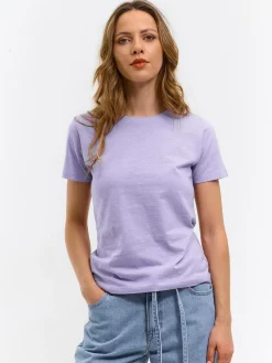 GATE Bawełniana koszulka basic z krótkim rękawem| Koszulki I Topy·Koszulki