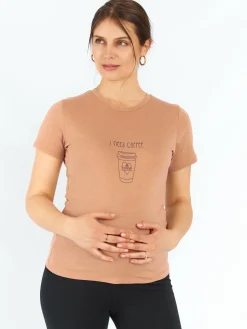 GATE Bawełniana koszulka damska|Dzieci Maternity