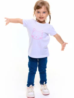 GATE Bawełniana koszulka dziewczęca z nadrukiem|Dzieci Dziewczynki·Ostatnie Sztuki Ubrania Dla Dziewczynek|Dziewczynki·Koszulki I Topy