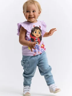 GATE Bawełniana koszulka Gabby's Dollhouse|Dzieci Dziewczynki·Koszulki I Topy