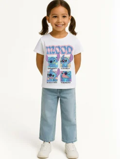 GATE Bawełniana koszulka Lilo & Stitch|Dzieci Dziewczynki·Koszulki I Topy