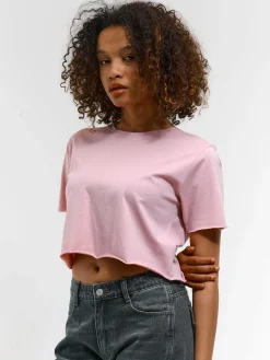 GATE Bawełniana koszulka o krótkim kroju| Koszulki I Topy·Koszulki|Koszulki I Topy·Crop Top ☀️