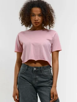 GATE Bawełniana koszulka o krótkim kroju| Koszulki I Topy·Koszulki|Koszulki I Topy·Crop Top ☀️