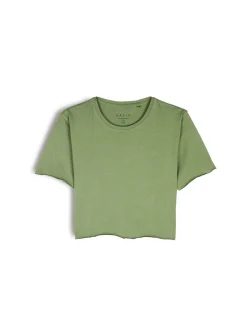 GATE Bawełniana koszulka o krótkim kroju| Koszulki I Topy·Koszulki|Koszulki I Topy·Crop Top ☀️