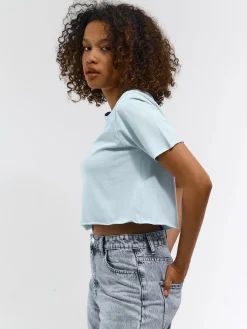 GATE Bawełniana koszulka o krótkim kroju| Koszulki I Topy·Koszulki|Koszulki I Topy·Crop Top ☀️