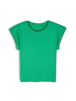 GATE Bawełniana koszulka o krótkim kroju| Koszulki I Topy·Koszulki