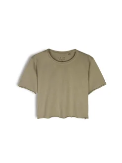 GATE Bawełniana koszulka o krótkim kroju| Koszulki I Topy·Koszulki|Koszulki I Topy·Crop Top ☀️