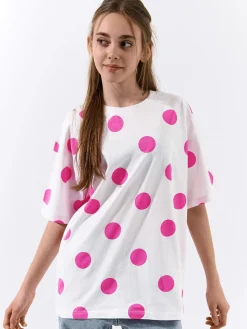 GATE Bawełniana koszulka oversize|Dzieci Dziewczynki·Koszulki I Topy