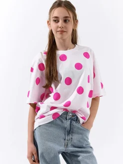 GATE Bawełniana koszulka oversize|Dzieci Dziewczynki·Koszulki I Topy