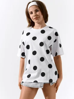 GATE Bawełniana koszulka oversize|Dzieci Dziewczynki·Koszulki I Topy