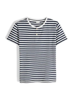 GATE Bawełniana koszulka w paski|Dzieci Chłopcy·Koszulki